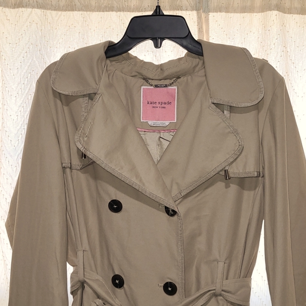 Kate Spade Tan Trench Coat - Picture 3 of 12